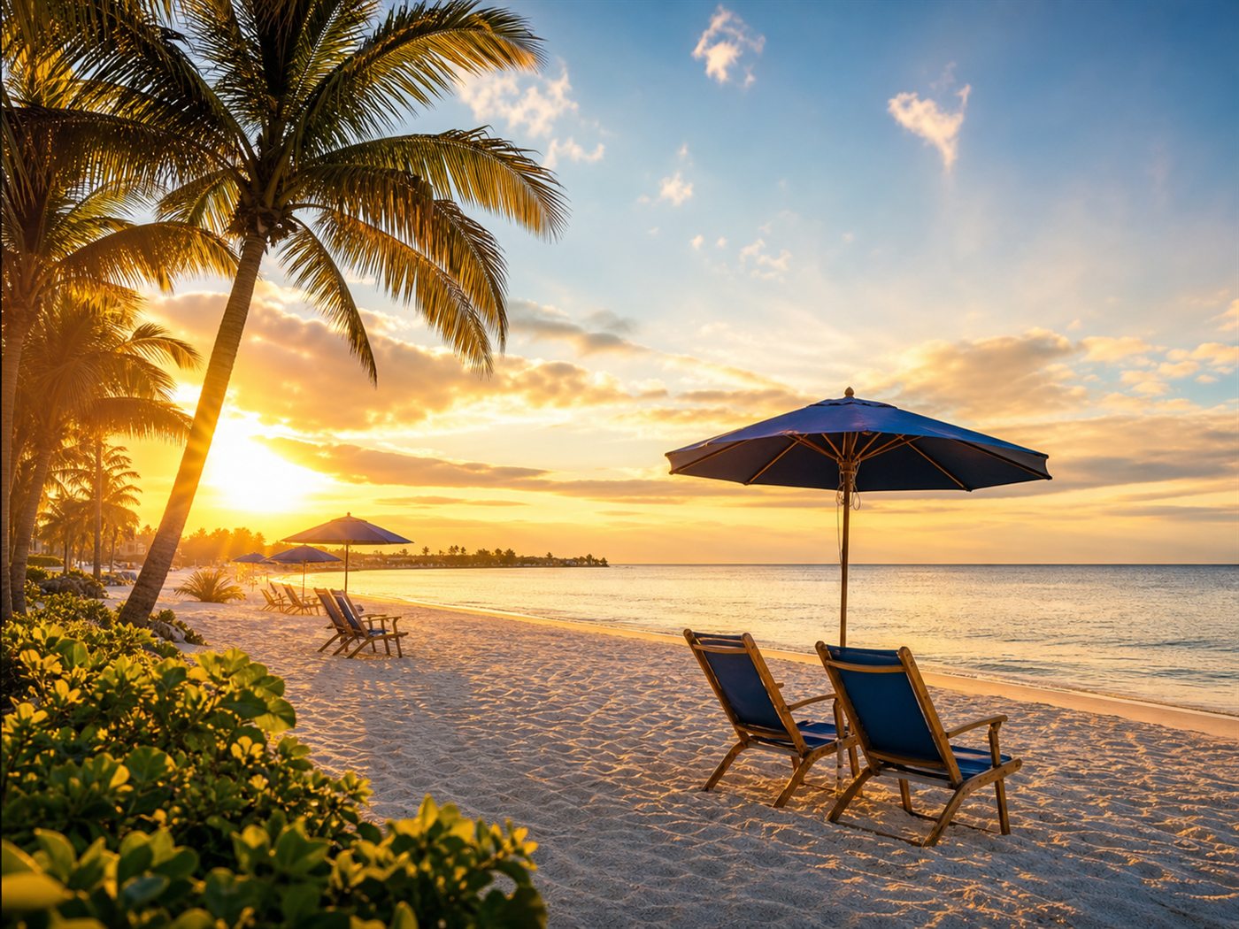 Southwest Florida Gulf beach at sunset for best time to visit guide