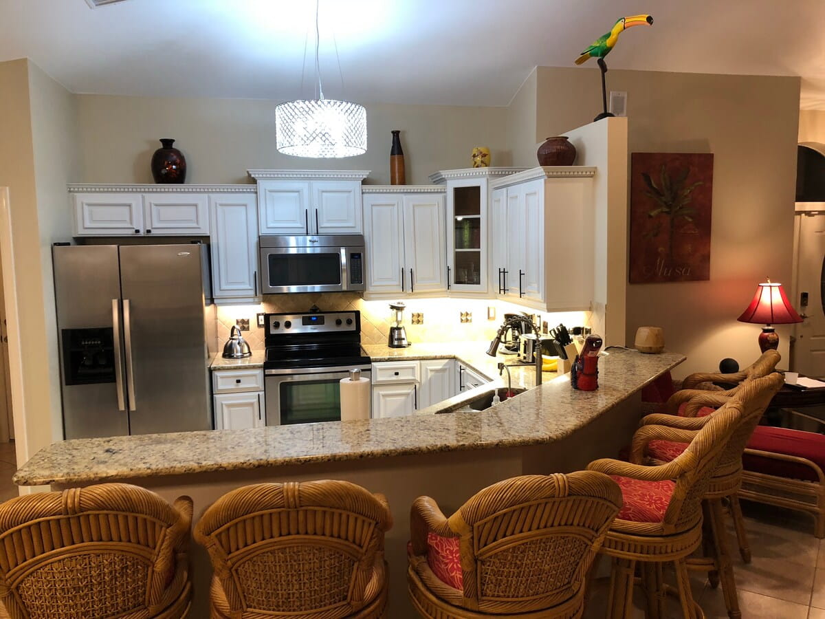 Fully equipped kitchen in SW Florida vacation rental